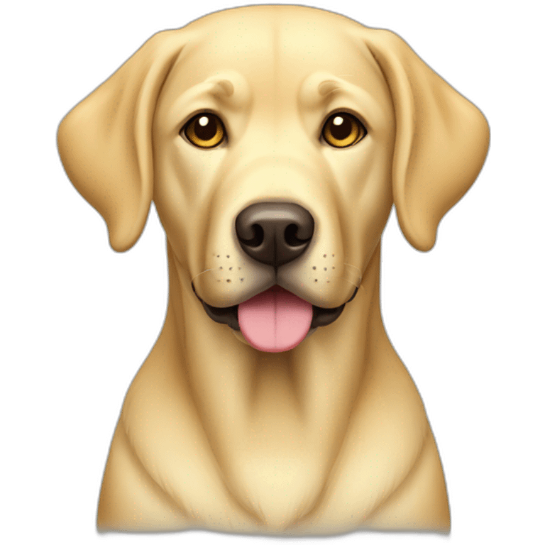 Yellow Labrador Retriever Full Body emoji