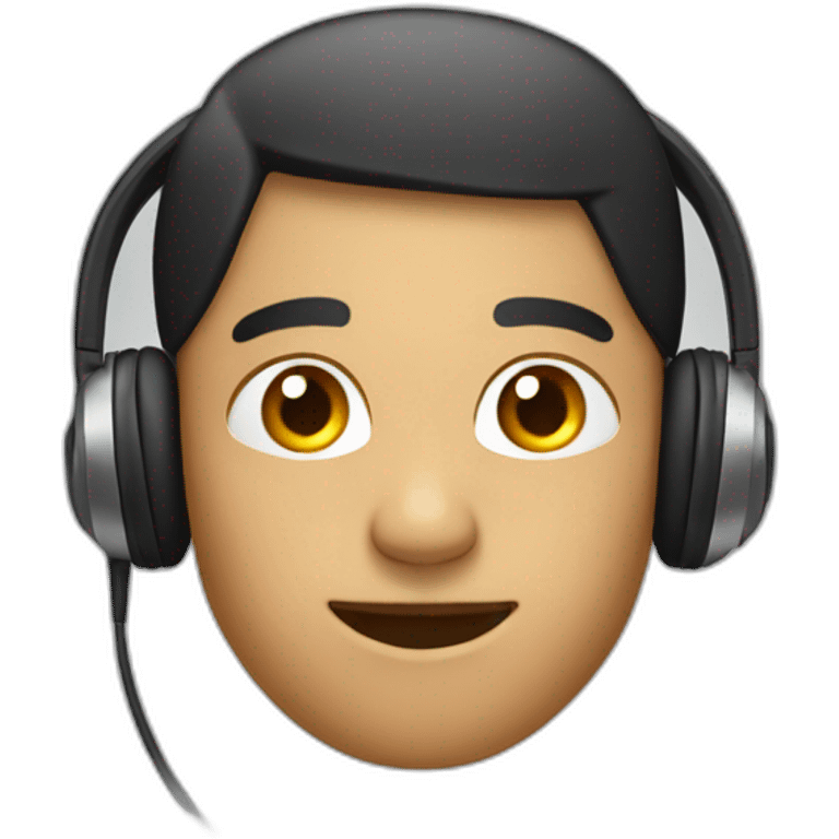 Person with just one earphone on their ear emoji