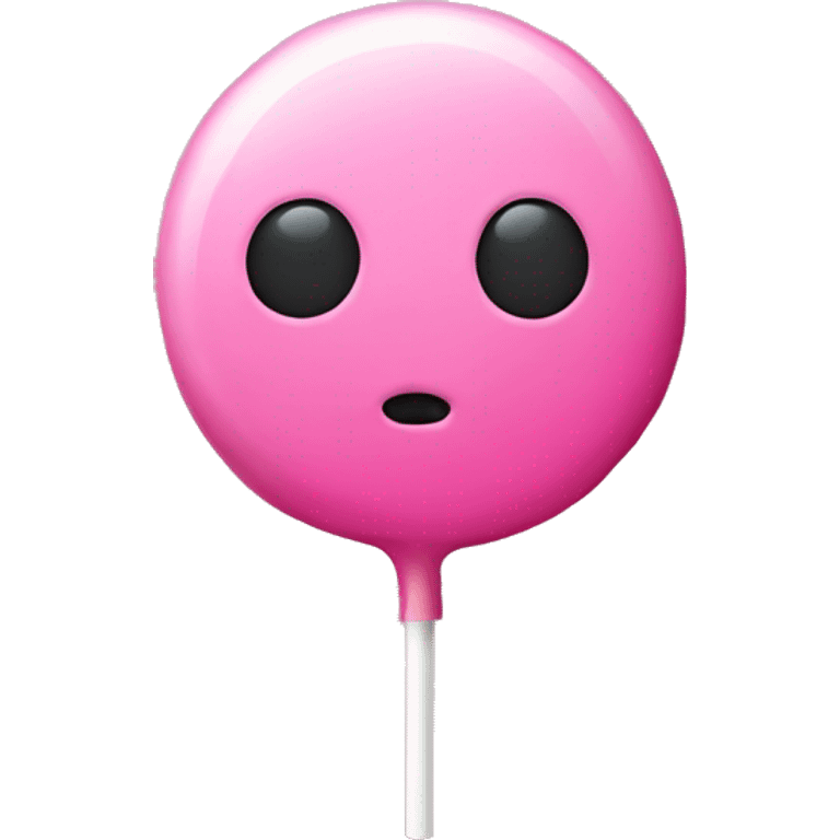 Pink lollipop no face emoji