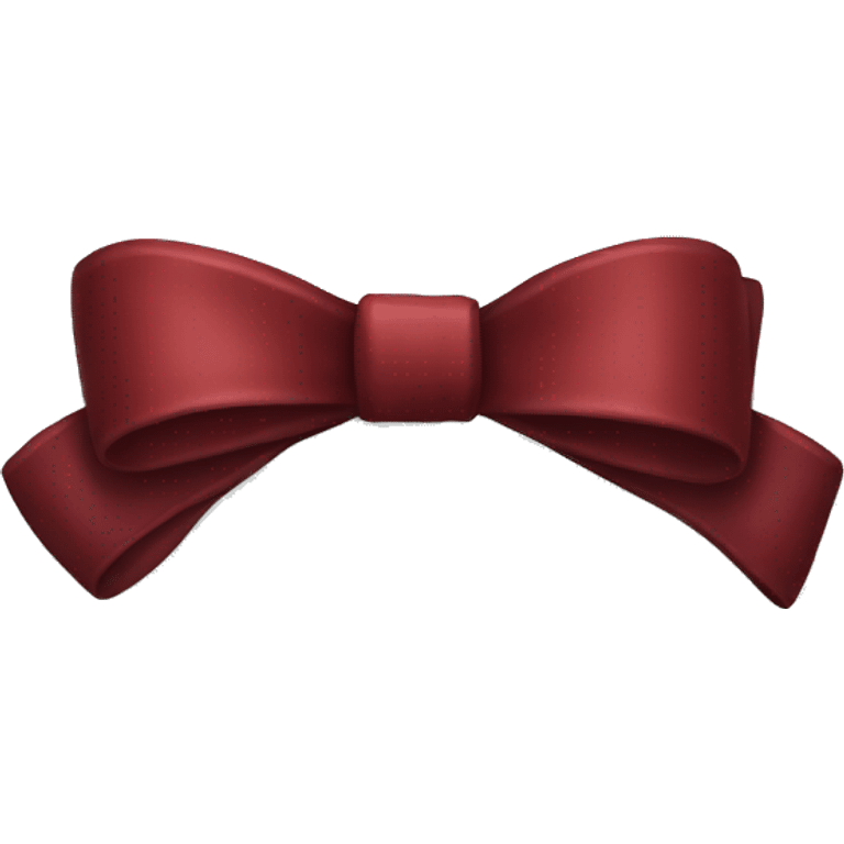 Dark red bow  emoji