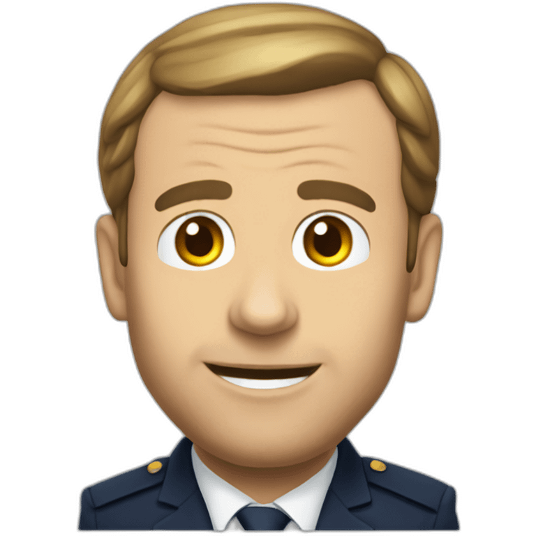 Macron pousse en l’air emoji