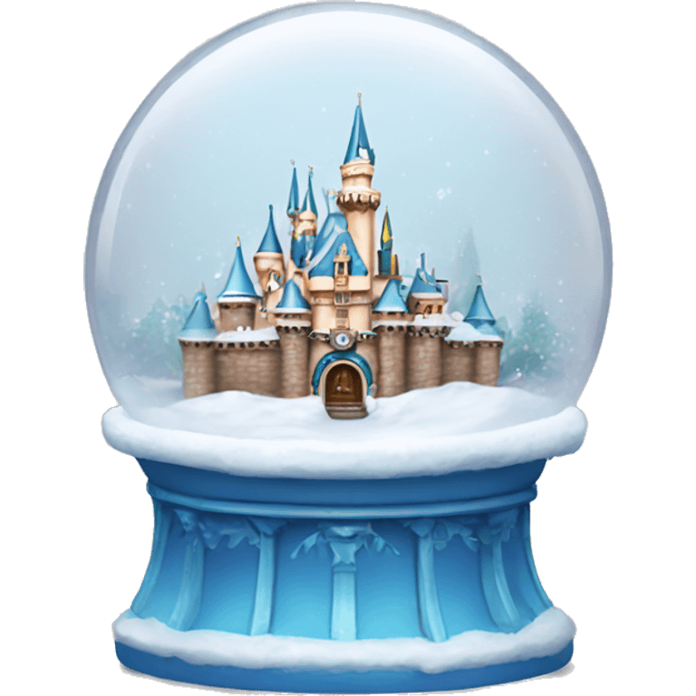 Disneyland snow globe emoji