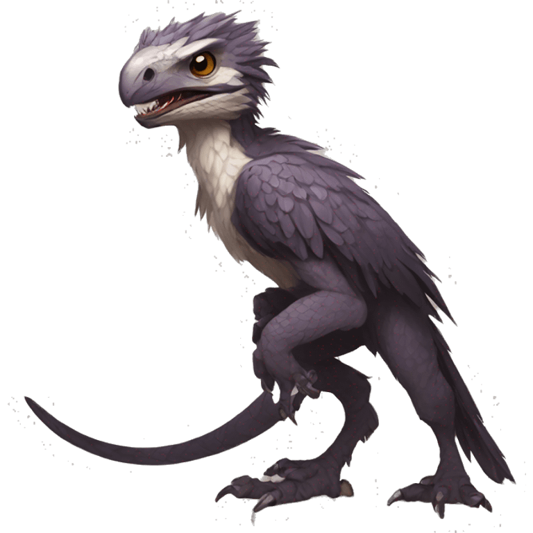 Modern Vernid-Trico-raptor species by LiLaiRa full body emoji