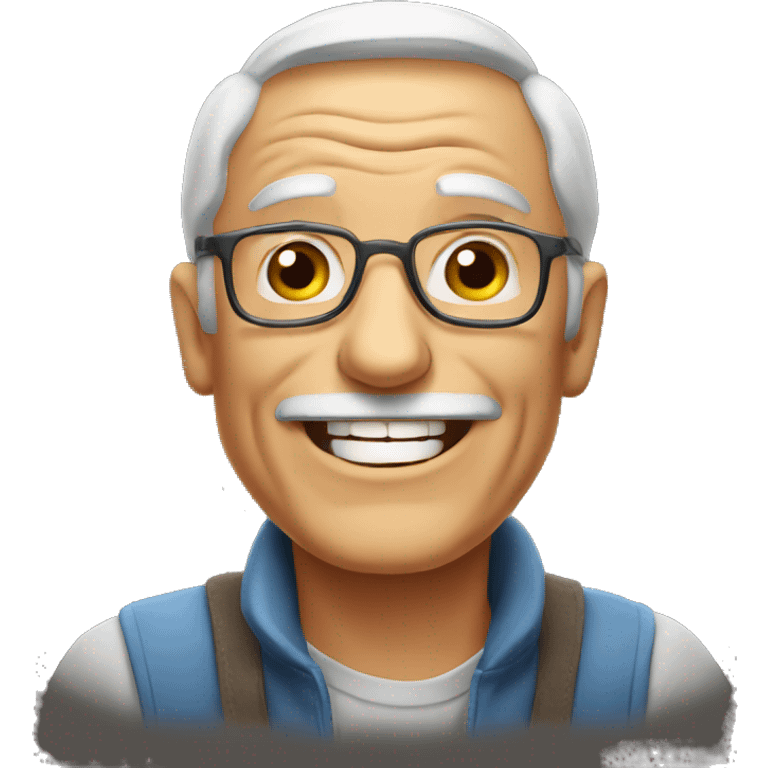 A happy old man  emoji