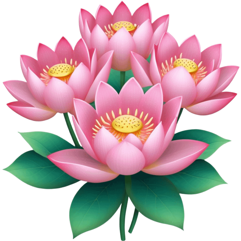 bouquet of lotus flowers emoji