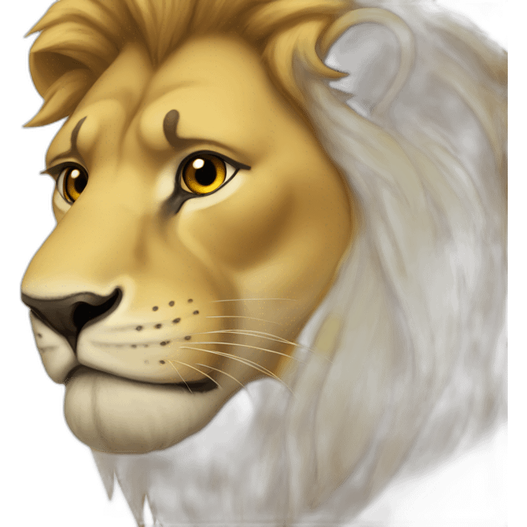 Lion sad emoji