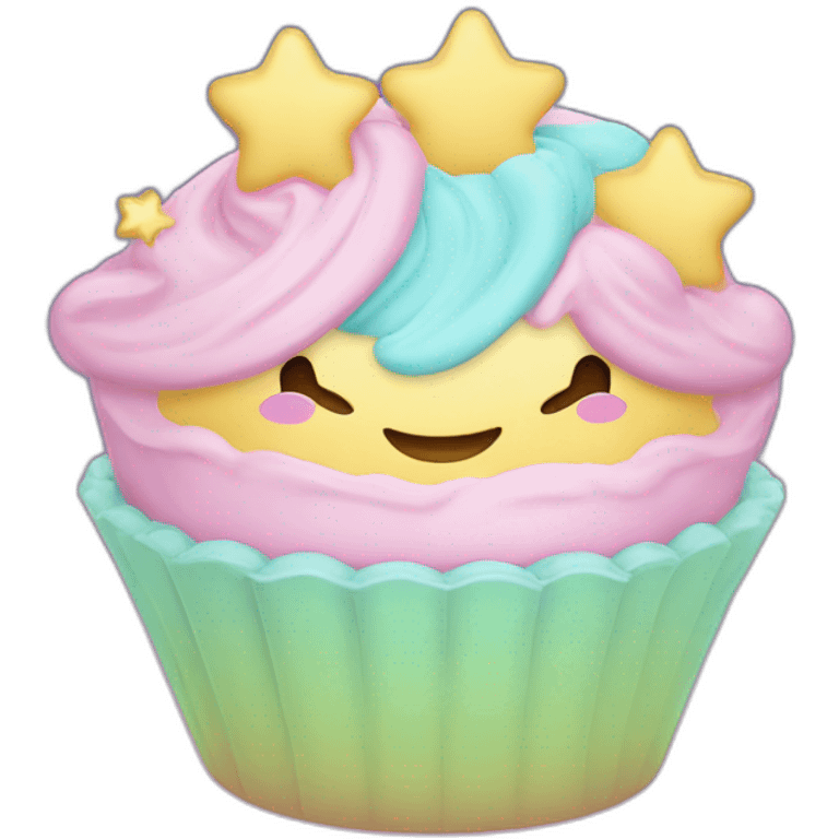 Pastel de [🫀] con estrellas emoji