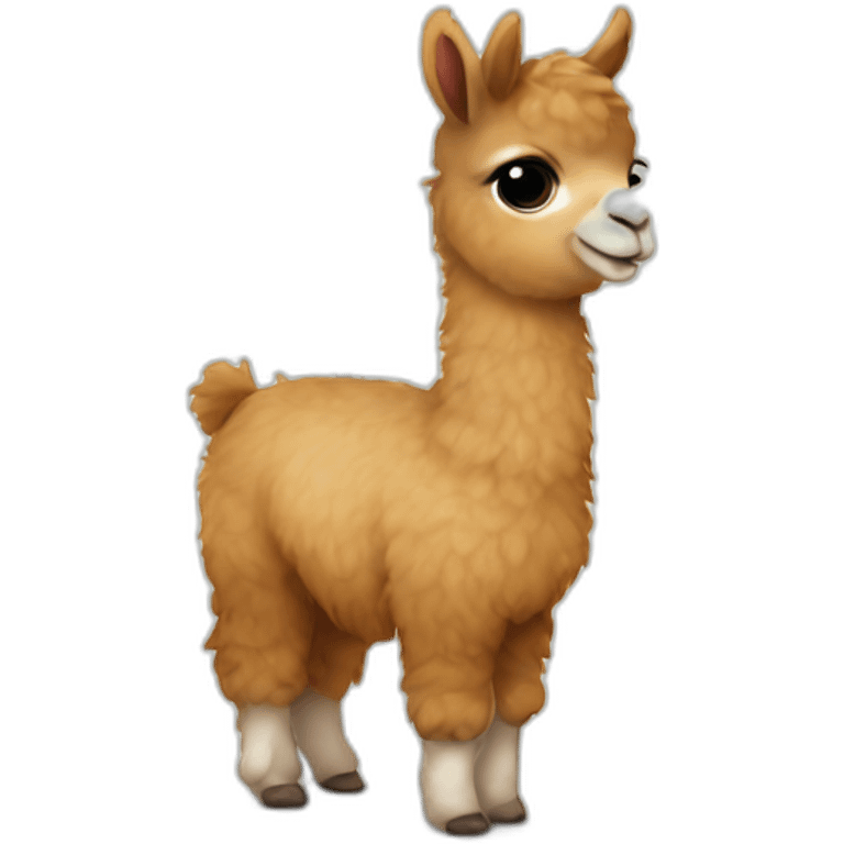 Baby llama Spain flag emoji