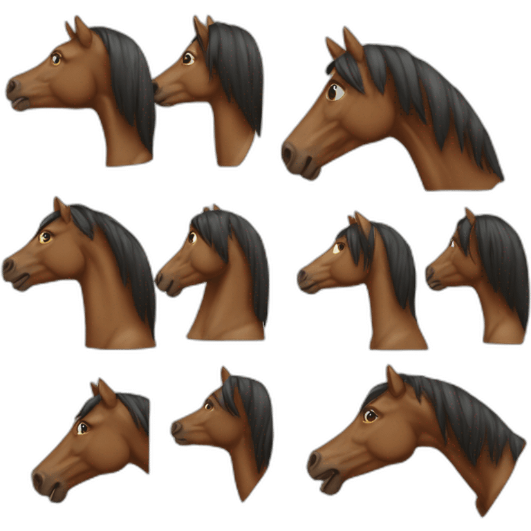 Cheval oral ce emoji