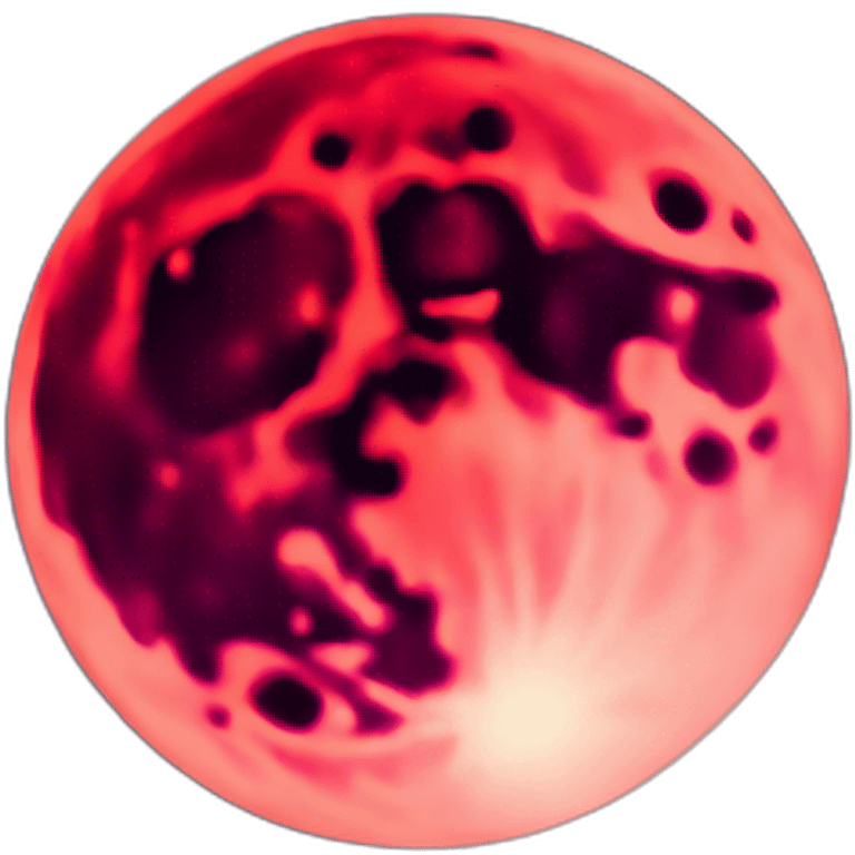 Red moon emoji