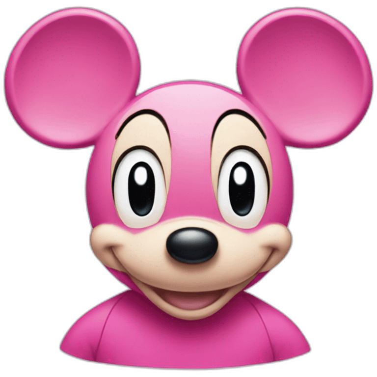 pink mickey-mouse emoji