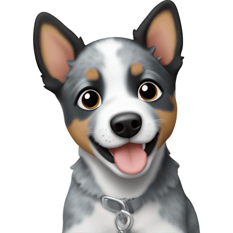 Blue heeler puppy emoji