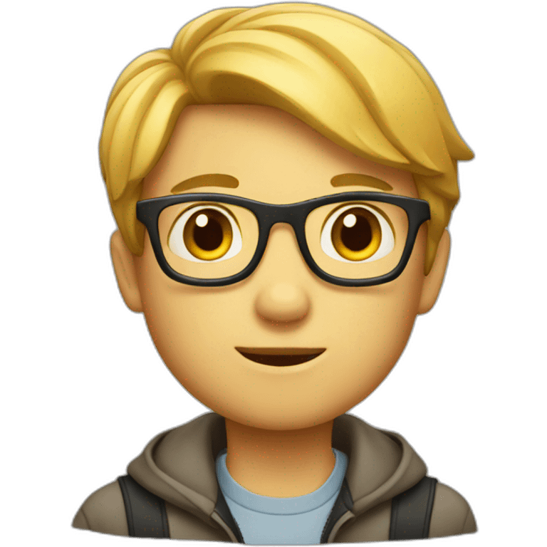 smart boy emoji