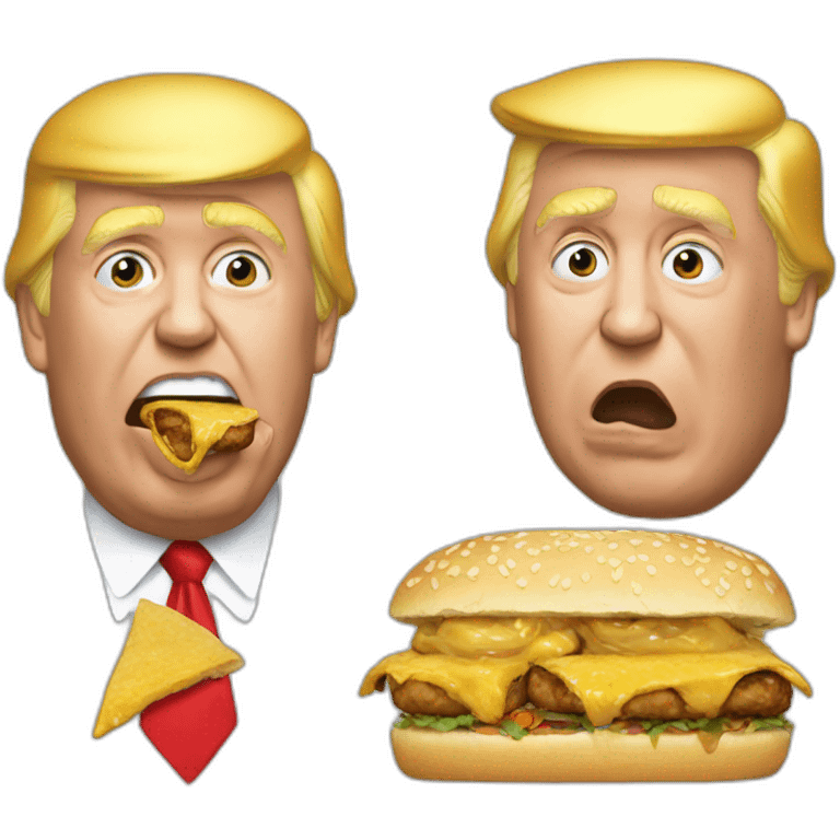 trump qui mange des pates emoji