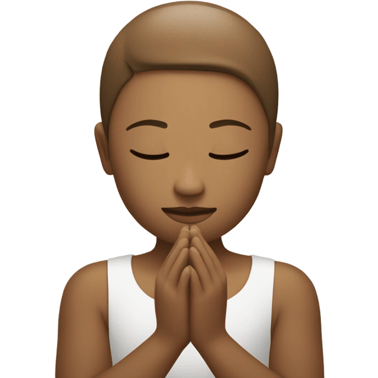 My emoji design would represent “peaceful reflection” with a serene face cradled by hands in a meditative pose. This emoji could encourage calmness in stressful discussions and reinforce messages promoting mindfulness. emoji