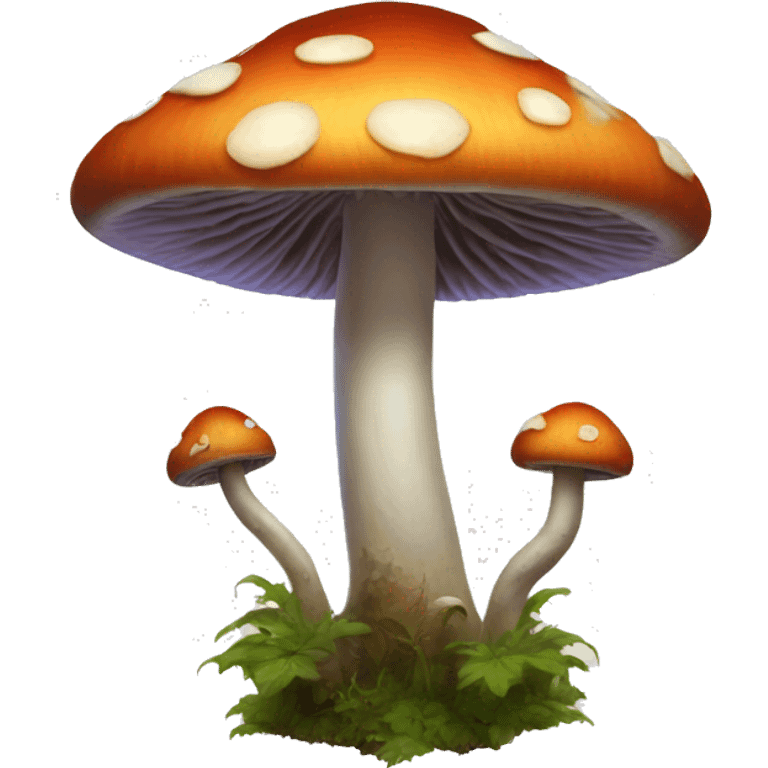 hallucinogenic mushroom gothic emoji