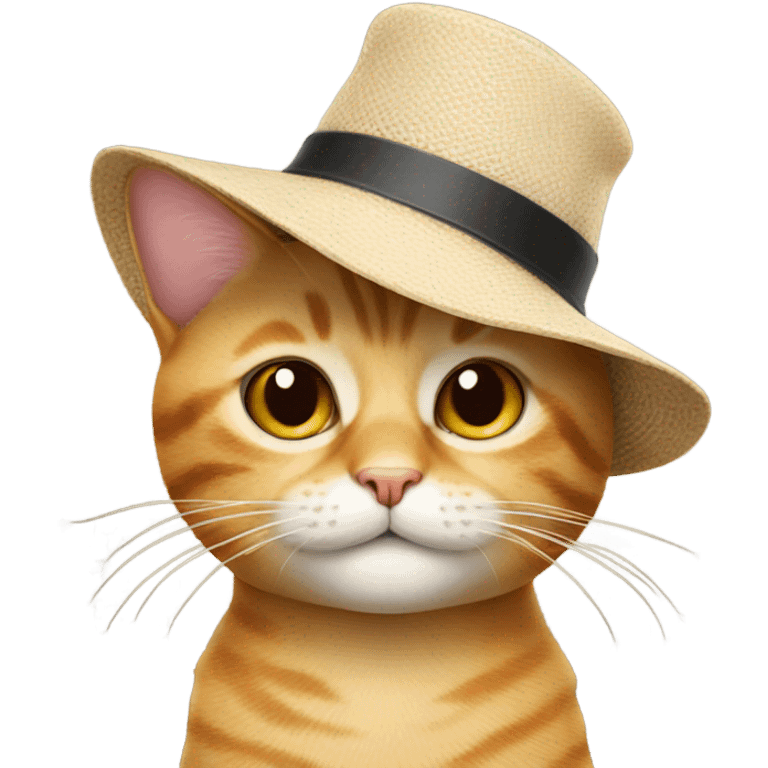 Cat wearing hat emoji