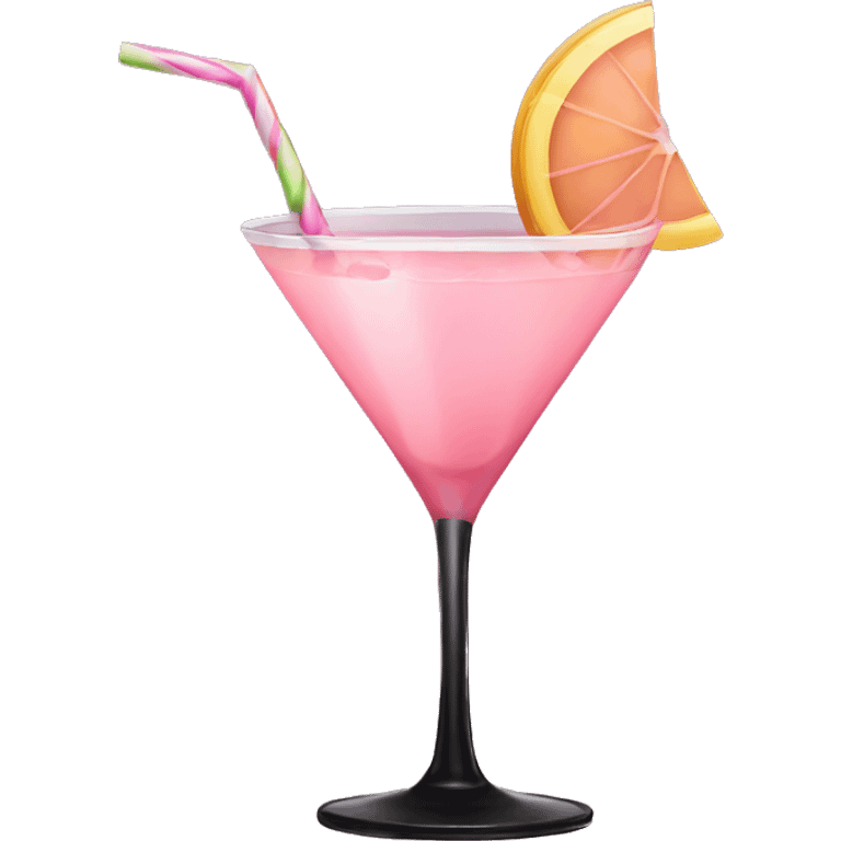 Halloween light pink cocktail  emoji