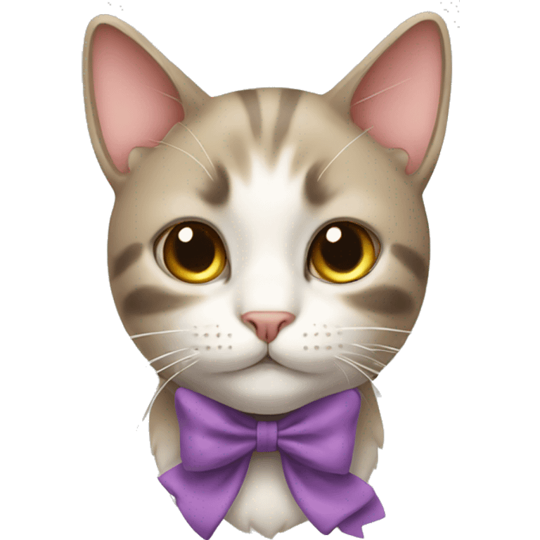 cat with bow  emoji