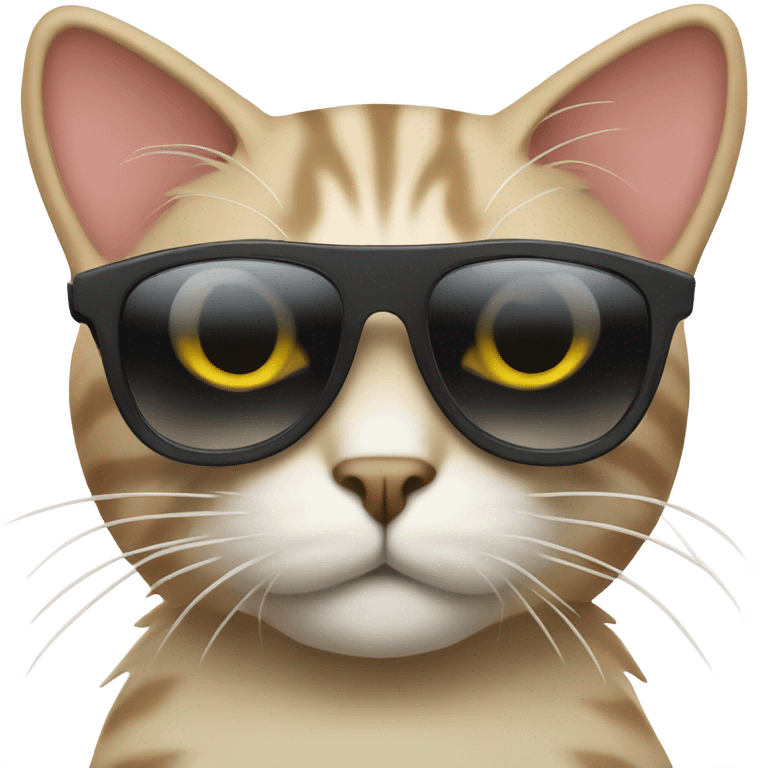 Cat with sunglasses emoji