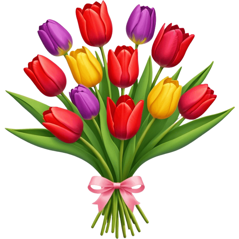 Tulips bouquet emoji