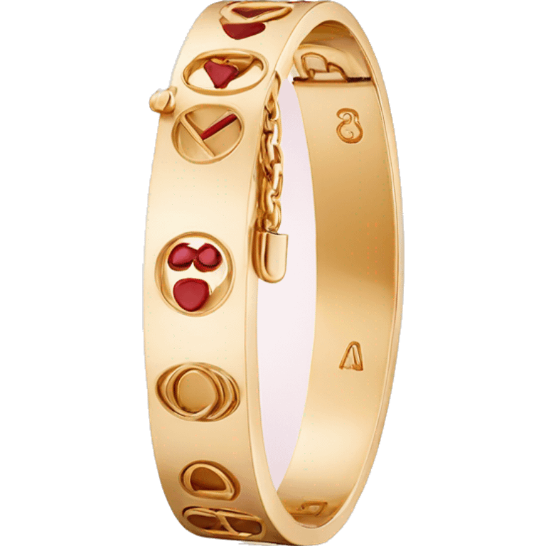 Cartier love bracelet  emoji