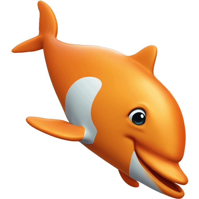 Orange dolphin  emoji