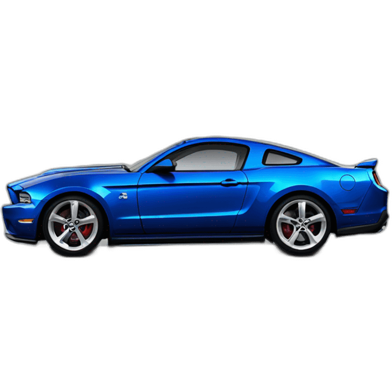 Mustangs gt 2010 décapotable color blue metallic MYAMOR plate emoji