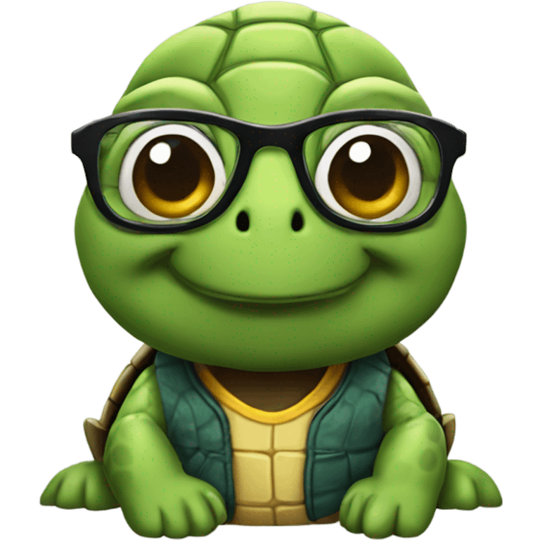 nerd turtle emoji