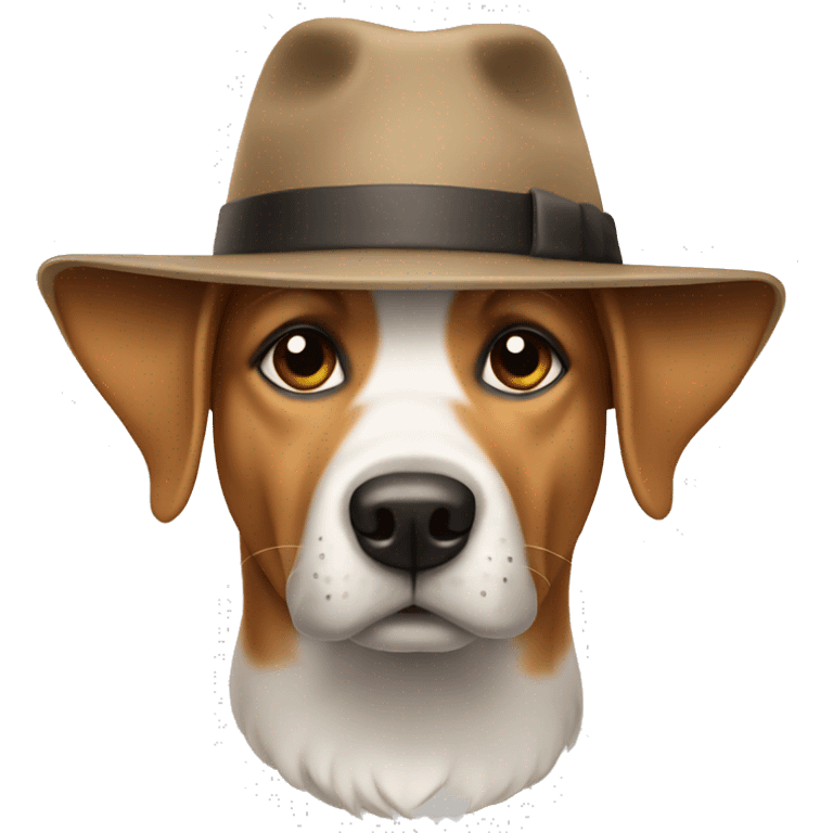 dog with hat emoji