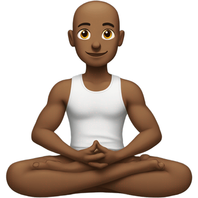 a yogi who sits cross-legged and has many arms. emoji