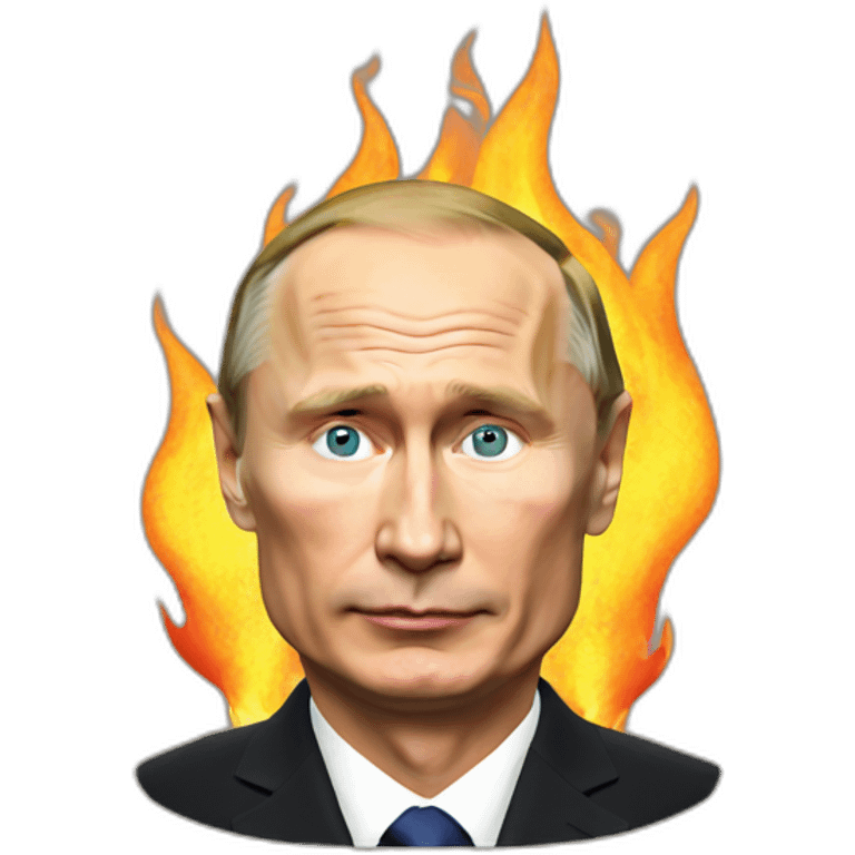 putin on fire emoji