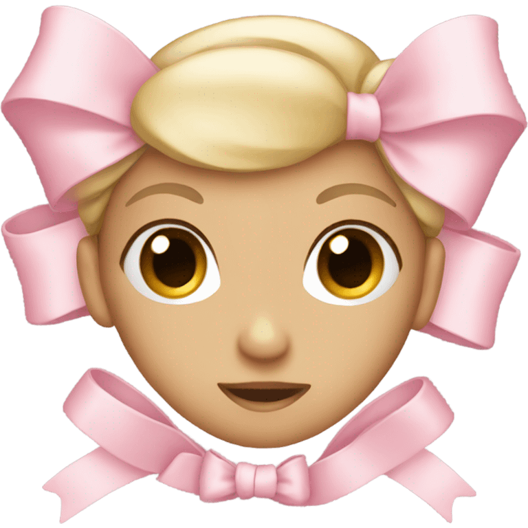 light pink bow  emoji