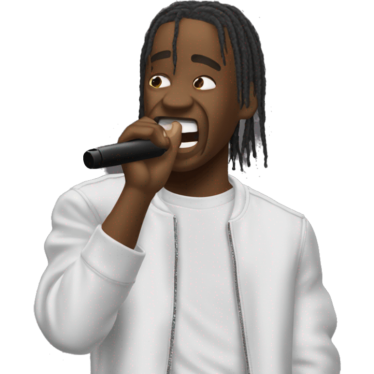 Travis Scott singing FE!N emoji