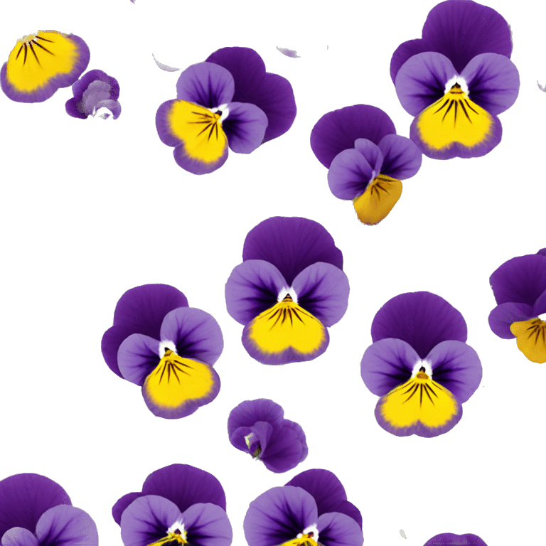 pansies flower emoji