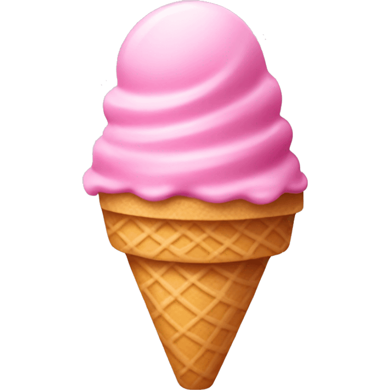 Pink ice cream emoji