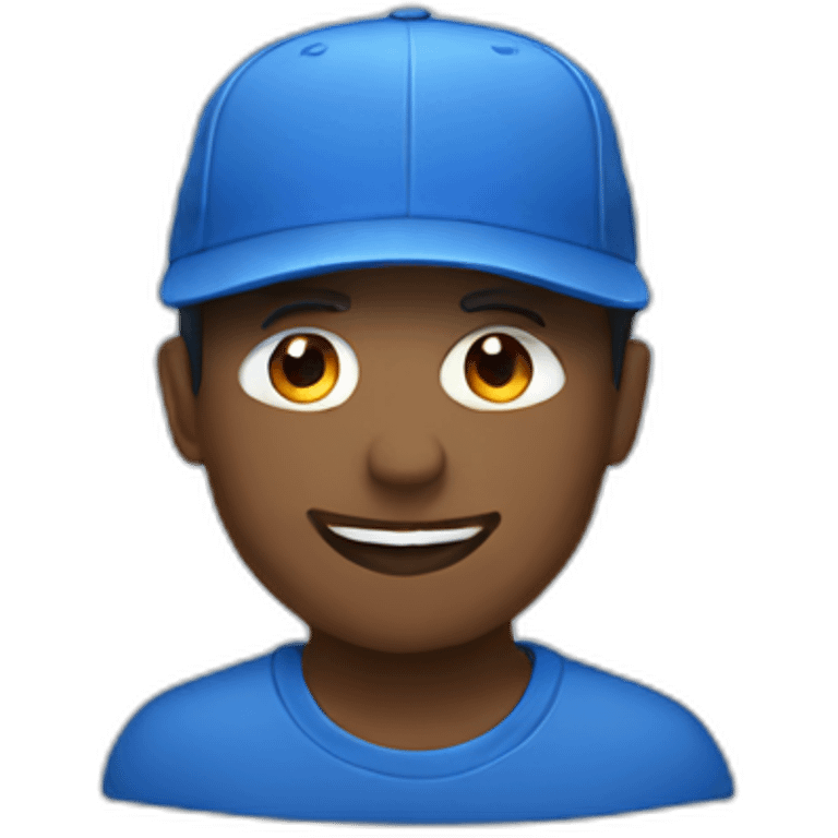 blue-hat emoji