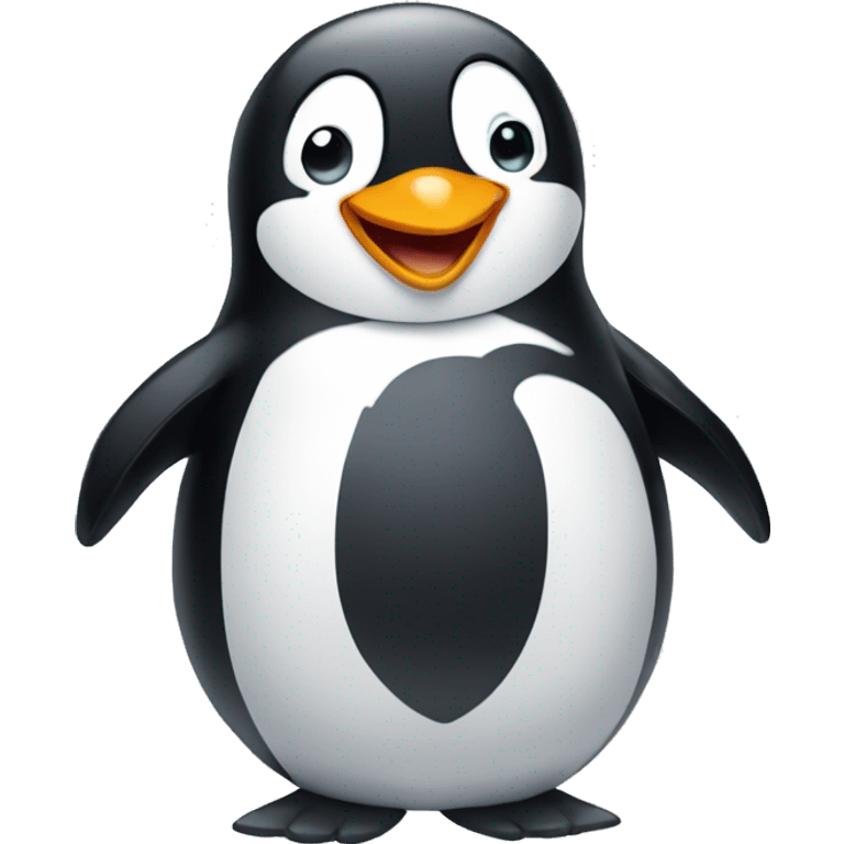 happy smiling penguin emoji