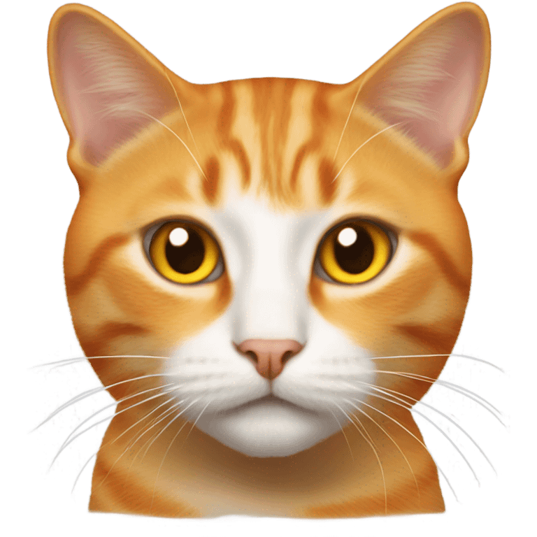 Laser orange cat emoji