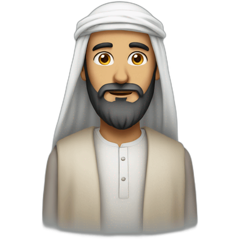 Long beard Arab man emoji