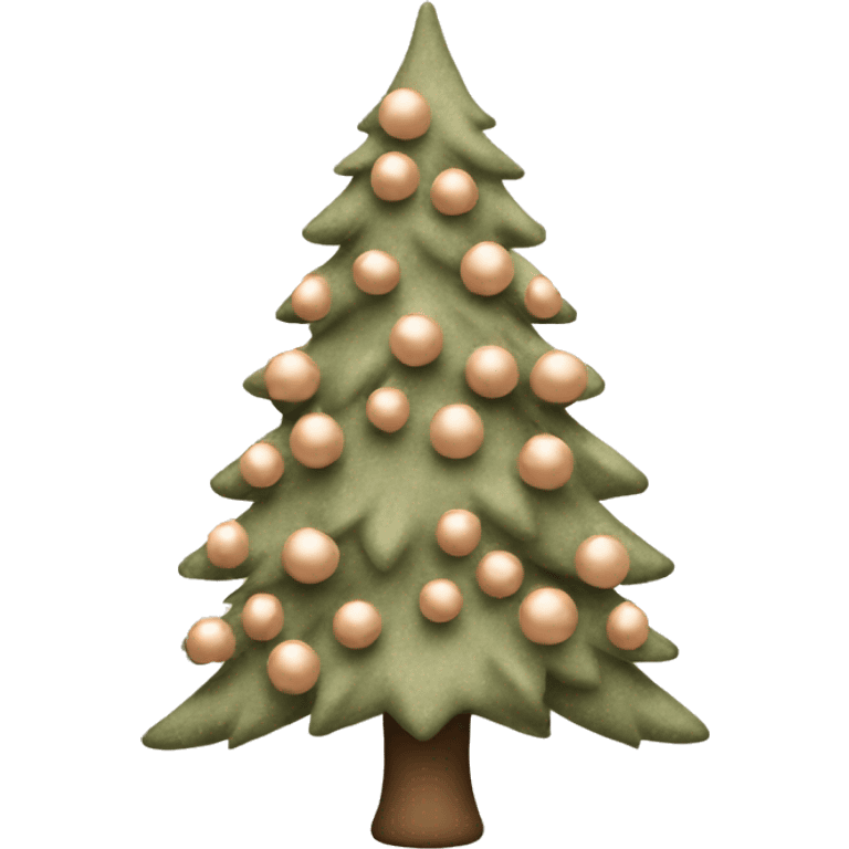 Christmas tree in nude colours  emoji