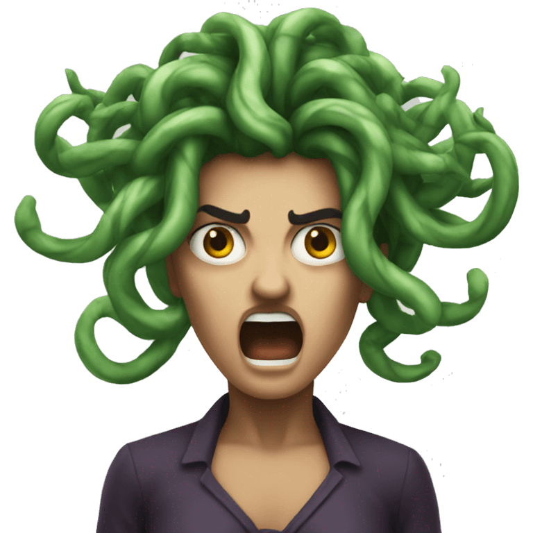 Medusa angry emoji