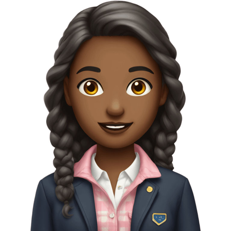 Preppy girl emoji