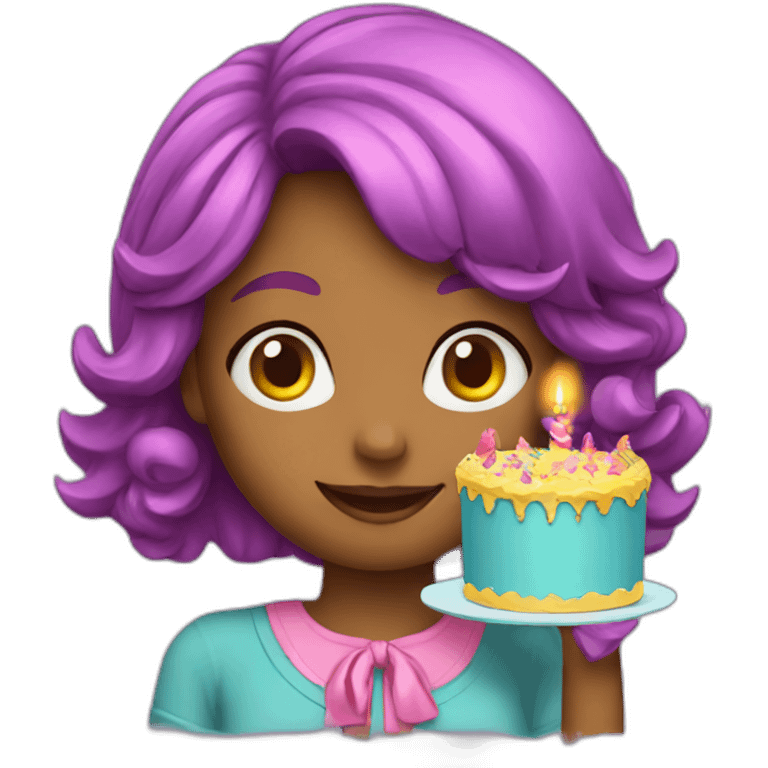 Girl birthday emoji