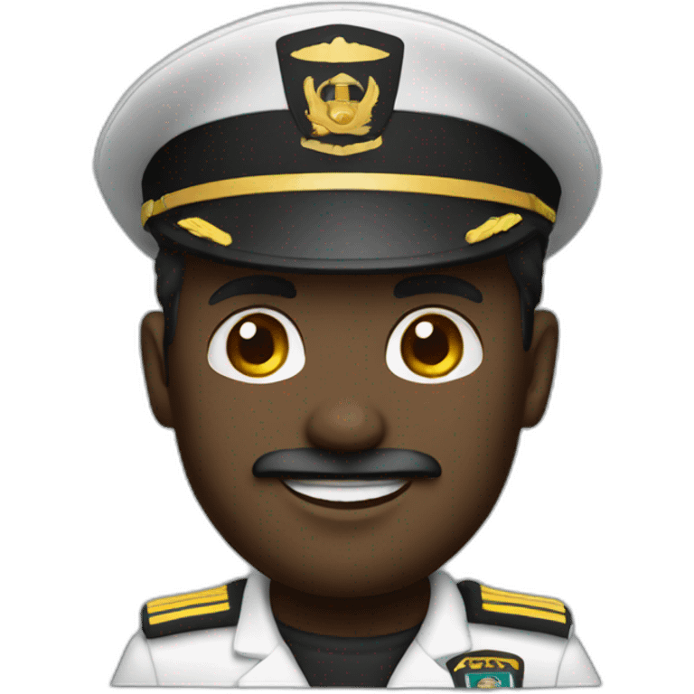 boat captain black seal emoji