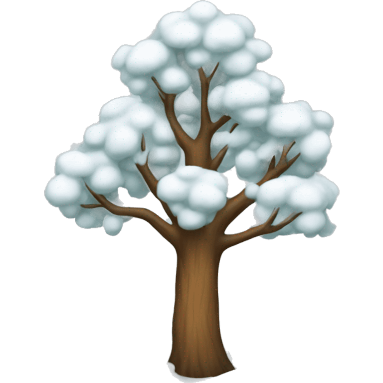 snowy tree emoji