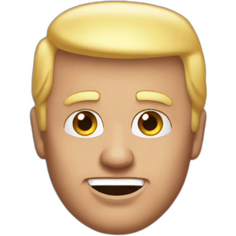 Donald trump but bald emoji