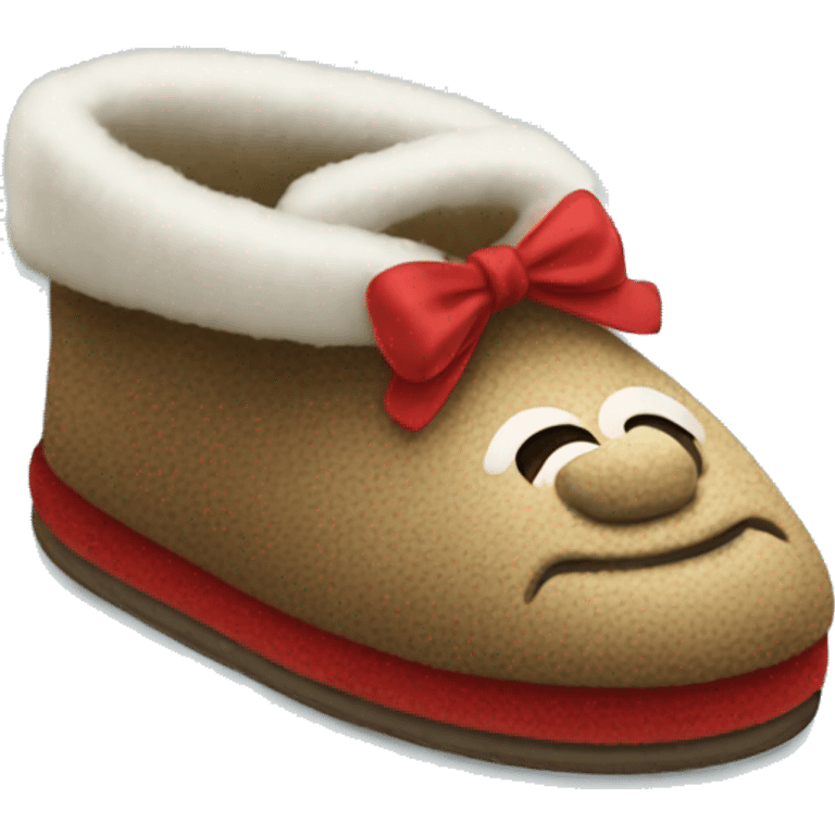 Christmas slippers emoji