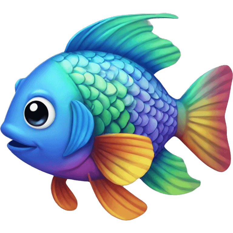 rainbow fish emoji