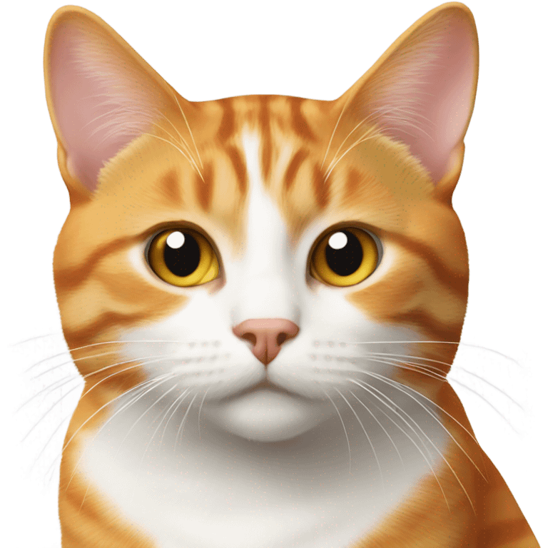 Orange and white tabby cat emoji